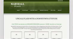 Desktop Screenshot of marshallplaceliving.com