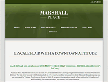 Tablet Screenshot of marshallplaceliving.com